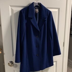 J. Jill Classic Navy Pea Coat